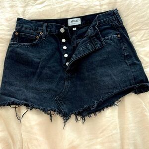 Agolde black Jean skirt
